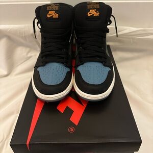 Nike Air High-Top Sneakers in Black and Blue